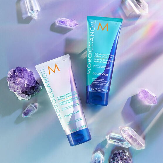 Condicionador Cuidado da Cor Violeta Moroccanoil Blonde Perfecting